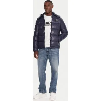 Dámská bunda KARL LAGERFELD Zimní bunda 505022 554590 Tmavomodrá Regular Fit 52