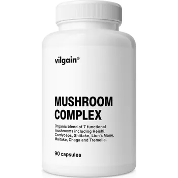 Přírodní produkt Vilgain Komplex funkčních hub BIO – 90 kapslí