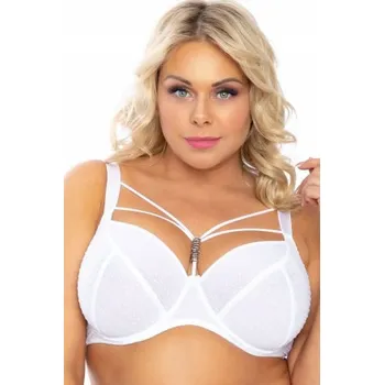 Podprsenka Nevyztužená podprsenka Biggi Kamelia Bílá 75E