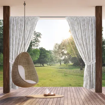 Závěs ArtFir Závěs na terasu GARDEN 12 P | krémová/pudrová 155 x 200 cm