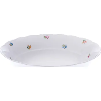 Thun Rulak Zettlitz Miska kompotová, 19 cm, Ophelia, házenka, porcelán Thun R. Z.