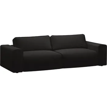 Pohovka Micadoni Černá rozkládací pohovka Victor 246 cm