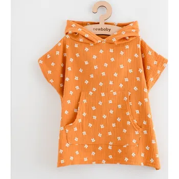 NEW BABY Dětské mušelínové pončo Feeling animal New Baby Vel. S