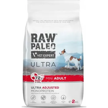 Krmivo pro psa VetExpert RAW Paleo Ultra Adult Mini Beef 2 kg