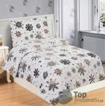Mikroplyšové povlečení Premium 140x200+70x90 Vločky