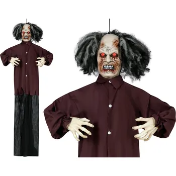 Karnevalový doplněk Fiestas Guirca Dekorace Zombie závěsná - pohyb, světlo, zvuk, 180 cm