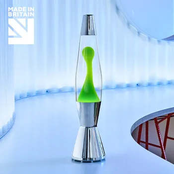 Lampa pro světelnou terapii Mathmos Astrobaby, originální lávová lampa, 1x28W, čirá se zelenou lávou, 43cm