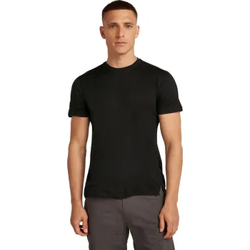 Pánské oblečení Pánské merino tričko s krátkým rukávem ICEBREAKER Mens 150 Ace SS Tee, Black velikost: S