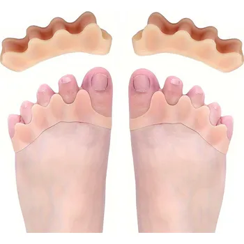 Kosmetika na nohy Gelový oddělovač prstů (béžový), 2 ks