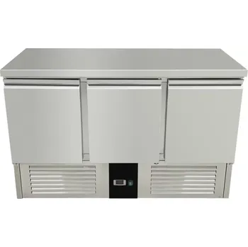 vasegastro Chladící stůl - 1,37 x 0,7 m - se 3 dveřmi