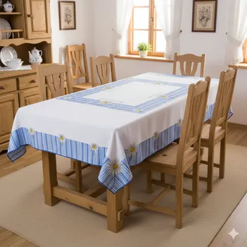 Ubrus celoroční, Kopretina, modrý