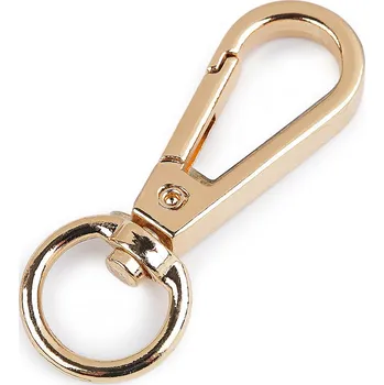 Kovová karabina otočná, průvlek 12 mm