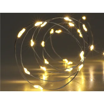 Vánoční dekorace ASKO - NÁBYTEK vánoční řetěz 195 cm stříbrná