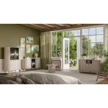 Dolmar Obývací stěna Zante 2 Vyber LED osvětlení: bez LED osvětlení, Provedení - vyberte: Kašmír