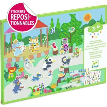 kreativní sada DJECO Samolepkové tvoření Hudebníci 3+