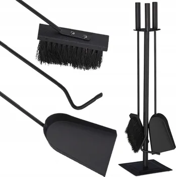 Sada nářadí Krbová sada s podstavcem - 3dílná