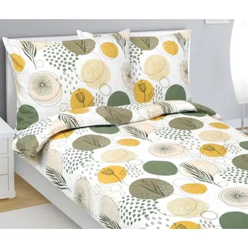 Povlečení Povlečení flanelové Šedá,Béžová,Bílá BX1001397 - 140x200, 70x90 cm