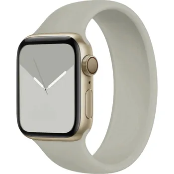 Příslušenství k chytrým hodinkám Navlékací silikonový řemínek pro Apple Watch velikost L Barva: Světle šedá, Velikost: 42/44/45/46/49mm