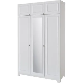 Šatní skříň Skříň č. 3 / MDF V.1 + Zrcadlo V.1 + Antresol Madrid