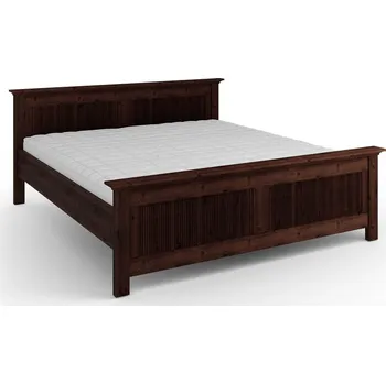 Postel Postel Rosella 200 x 200 cm z masivní borovice - tabacco