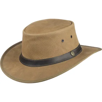 Klobouk Kožený westernový klobouk Scippis Telford – světlá hnědá Velikost: 61 cm (XL)