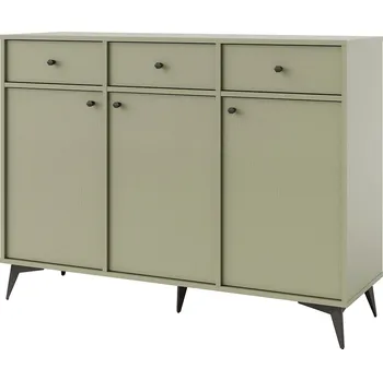 Komoda TOKYO 1 e | komoda 827 | 124,5 cm | eukalyptová/černá