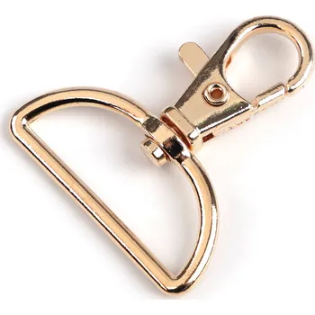 Kovová karabina otočná, průvlek 30 mm