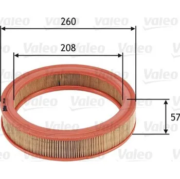 Filtr do auta Vzduchový filtr VALEO 585686