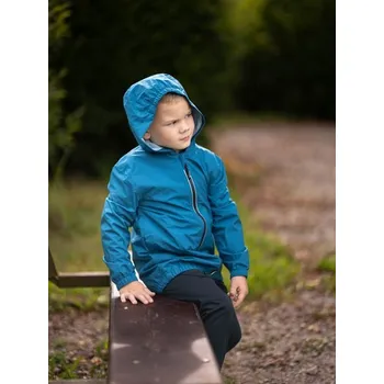 Chlapecká bunda Unuo, Dětská bunda do deště, Kobaltová - 158/164