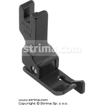 Texi Patka teflonová s pravou hranou vodiče 1.6mm pro šicí stroje PF811 1/16 [CF811]