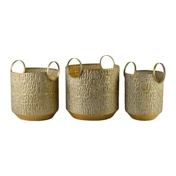 VINTAGE GLOW Komplet 3 osłonekXL 33X32X30CM L 27x27x29cm M22x22x27cm