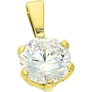 Přívěsek Goldstore Zlatý přívěsek kulatý zirkon Váha: 0.80 g