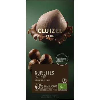 Čokoláda Michel Cluizel mléčná čokoláda s karamelizovanými ořechy 48% 100g