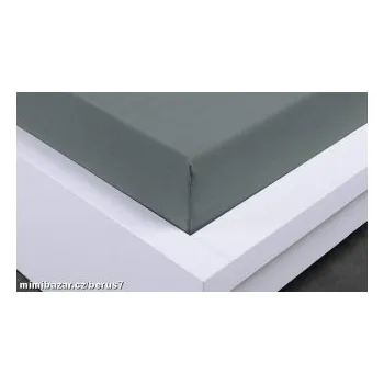 Prostěradlo PROSTĚRADLO Jersey 180 x 200 tmavší šedá