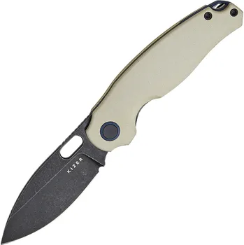 kapesní nůž Kizer Seagull 14C28n, Černý Stonewashed, Hliník V3770A3