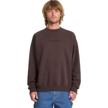 Pánská mikina Mikina Volcom Stone Crew Fleece 25/26 Cacao XL