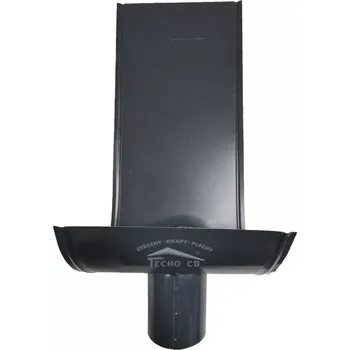 Kotlík šikmý k nástřešnímu žlabu pozinkovaný