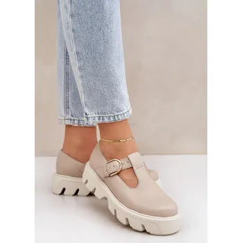 Dámské polobotky Dámské polobotky 20183 Béžová s ecru - ZaZOO béžová-ecru 39