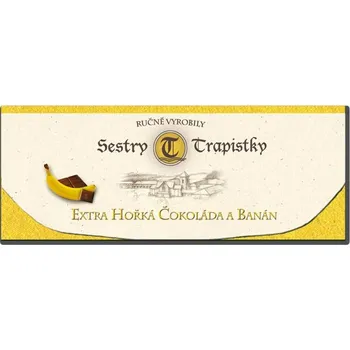 Čokoláda Extra Hořká čokoláda a banán 100g