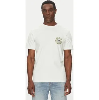 Pánská móda Quiksilver T-Shirt EQYZT08036 Écru Regular Fit XL