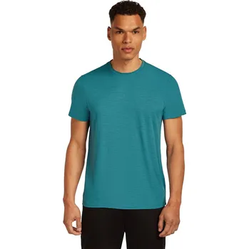 Pánské tričko Pánské merino tričko s krátkým rukávem ICEBREAKER Mens 150 Tech Lite III SS Tee, Topaz velikost: XL