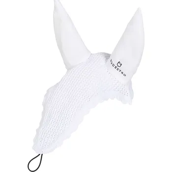 Koňská maska proti hmyzu Čabraka Equestro, s poutkem, FULL, bílá