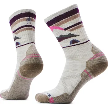 Dámské ponožky Dámské merino turistické ponožky SMARTWOOL Women's Hike Light Cushion Mountain Moon, Ash velikost: 38-41 (M)