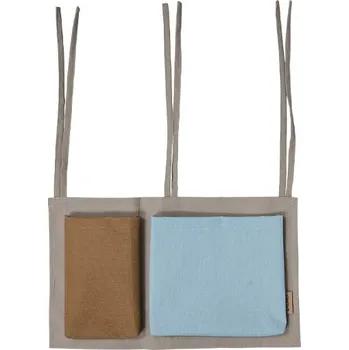 Úložný box OYOY, Závěsný organizér Saga, hnědo-modrý - Formadore