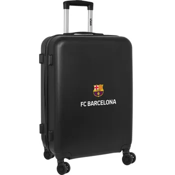 Střední kufr na kolečkách FC Barcelona Černá 24'' (40 x 63 x 26 cm)