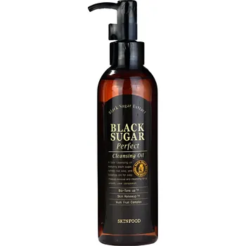 Pleťový olej Čistící olej s extraktem z černého cukru - Skinfood Black sugar perfect cleansing oil