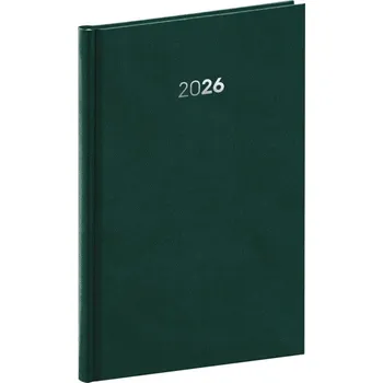 Diář Notique Týdenní Diář Balakon 2026, Zelený, 15 x 21 cm