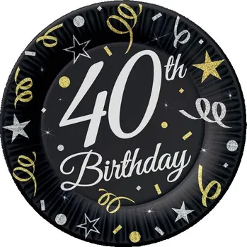 Party nádobí Talířky GoDan NAROZENINY 18 cm 6 ks