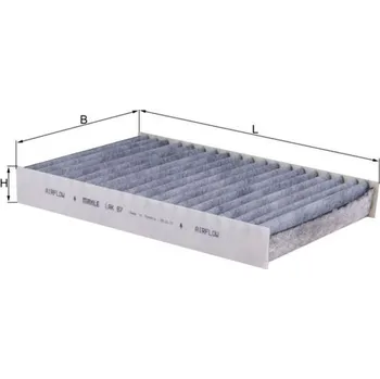Ventilátor topení a klimatizace Filtr, vzduch v interiéru KNECHT LAK 87
