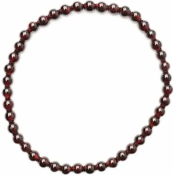 Náramek Granát náramek z korálků obvod cca 16 až 21 cm